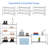 3 Tier 9 Pair Stackable Metal Shoe Rack, Expandable Shoe Storage Organizer Adjustable Shelf Height-566390923-570954591
