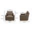 Upholstered Swivel Armchair-574530965