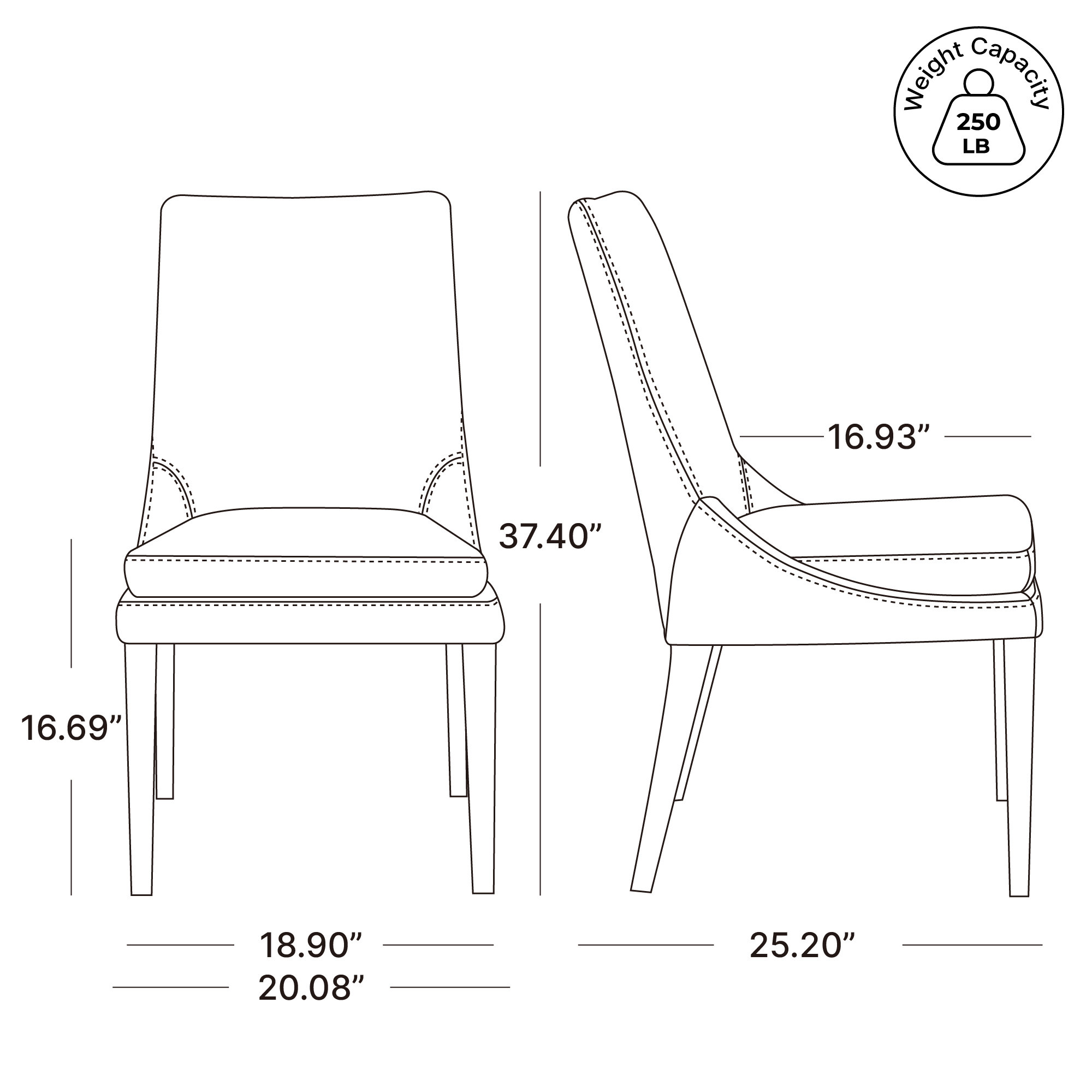 Niara Upholstered Side Chair, Vanilla Velvet
