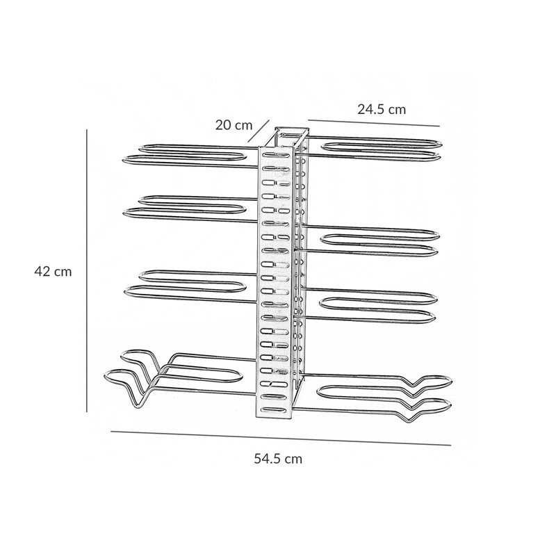 Essentials Metal Under Sink Organiser