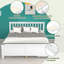 Children's bed with 2 drawers, wooden bed, white-453355669
