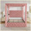 Lit à baldaquin Queen Size en velours avec tête de lit capitonnée, haut-parleur Bluetooth et ports de chargement USB, rose