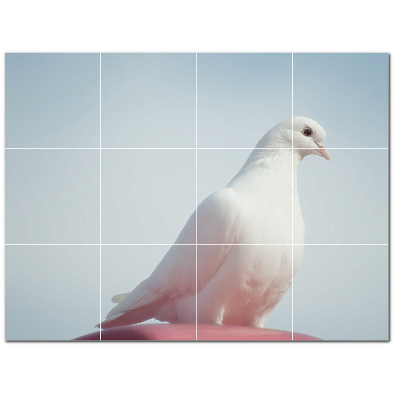 Murale décorative en céramique 4,25 po x 4,25 po