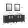 Melbourne 84'' Double Bathroom Vanity with Engineered Marble Top with Mirror
