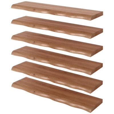 6 -Piece Solid Wood Floating Shelf