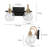 Yedidalga Dimmable Globe Vanity Light with Clear Glass Shade-1248764241