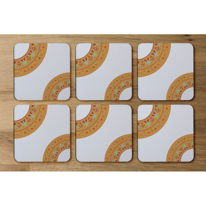 Square 6 Piece Coaster Set