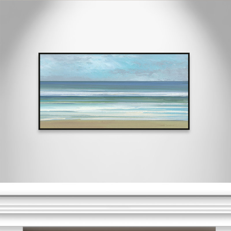 «Gentle Waves II» par Sally Swatland, H 31,5 po x l 61,5 po, Espresso