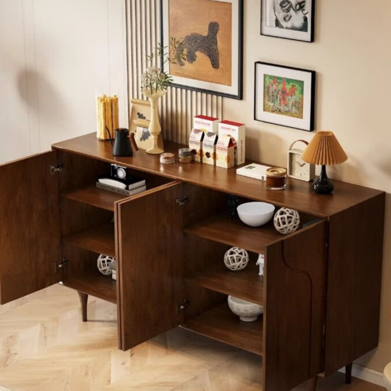 Retro And Simple Sideboard, Walnut