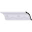 Endurathane Versailles Crown Moulding, 4 3/8"H x 3 1/4"P x 5 3/8"F x 94 1/2"L, (6 1/2" Repeat), Factory Primed