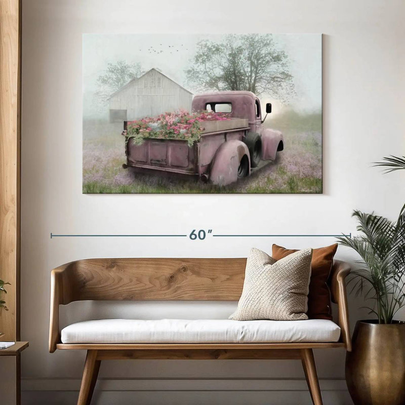 Camion rose Mehar, H 32 po x l 48 po