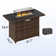 Kisner 6 - Person Outdoor Wicker Patio Sofa Seating Group With Fire Pit And Side Table