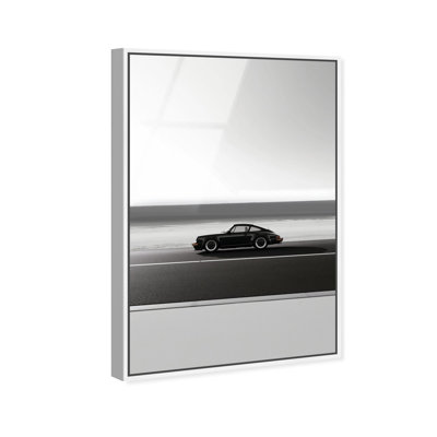 Oliver Gal Classic 964 Wheels Sports Car - Framed Acrylic Glass Wall Art