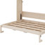 Grand lit escamotable avec armoires de rangement-204367664