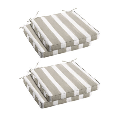 Gia Geometric Outdoor Dining Chair Cushion