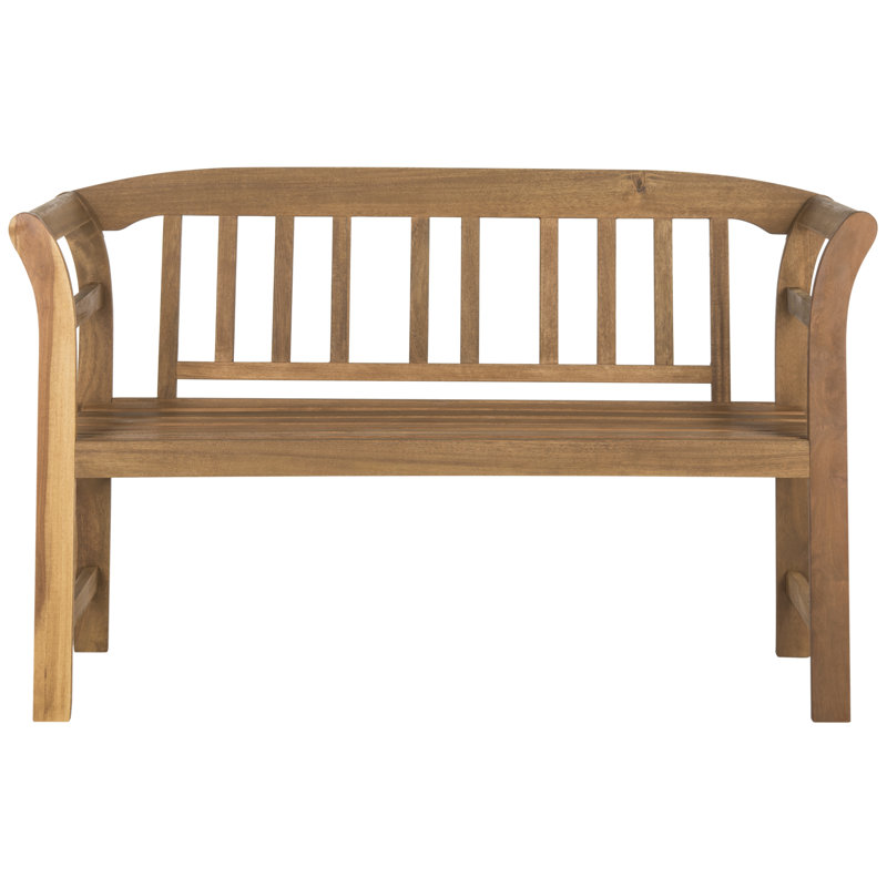 Archdale Solid Wood Acacia Outdoor Bench, Natural Teak