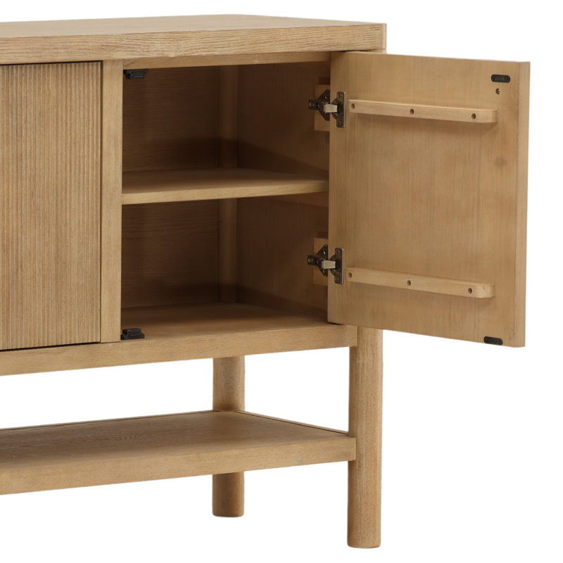 Estrada Sideboard Dark Brown, Light Warm Wash