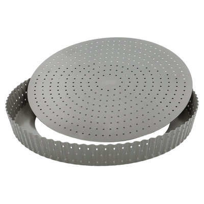BAKERS BEST Tarte Pan Perforated Round 11X1.5"