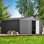 Remise de rangement en métal 12 pi x 12 pi avec conception de portes verrouillables