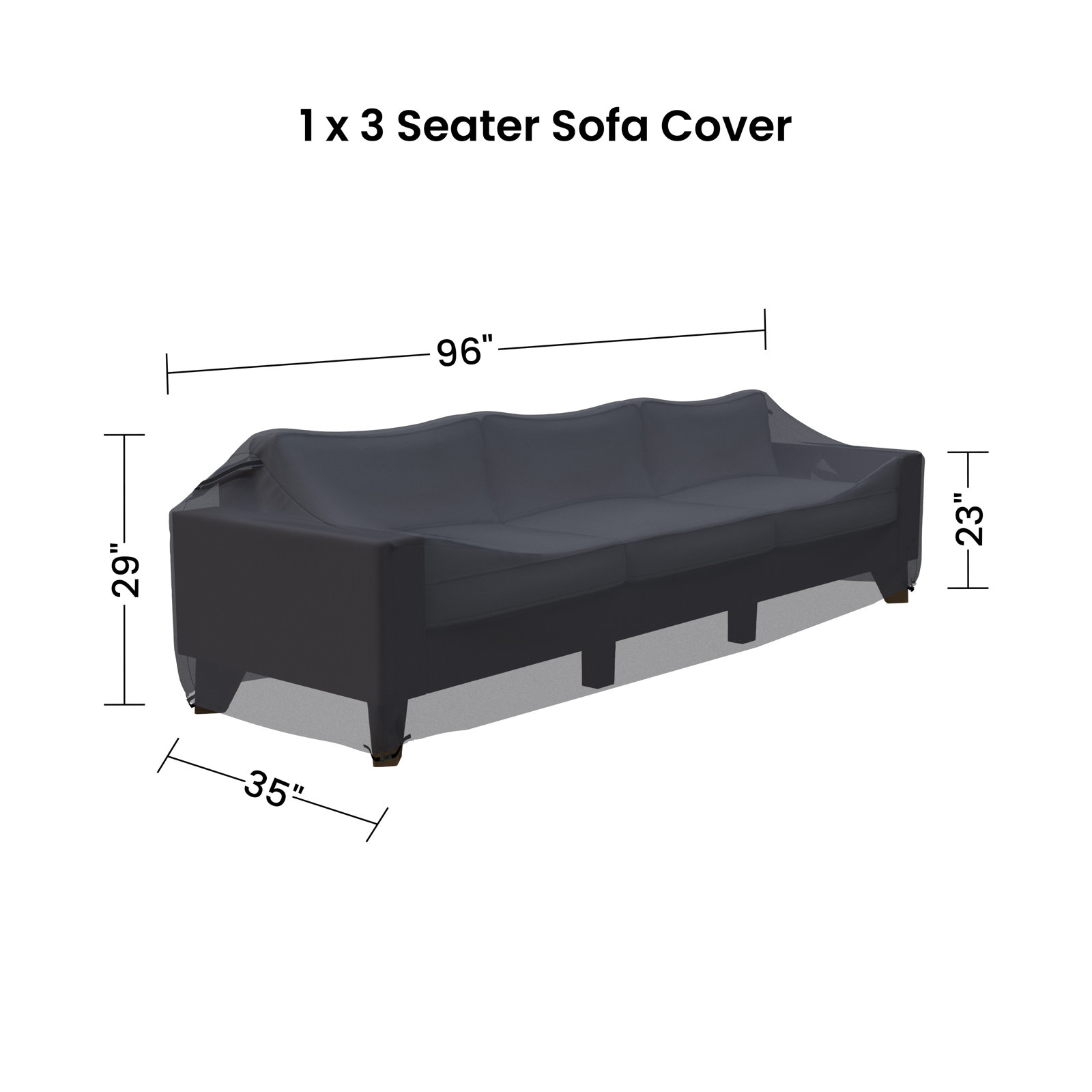 Swifton 94.5" Wide Patio Sofa Cover