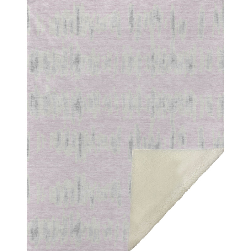 Jeté à rayures Addison Sherpa ASB905, Rose
