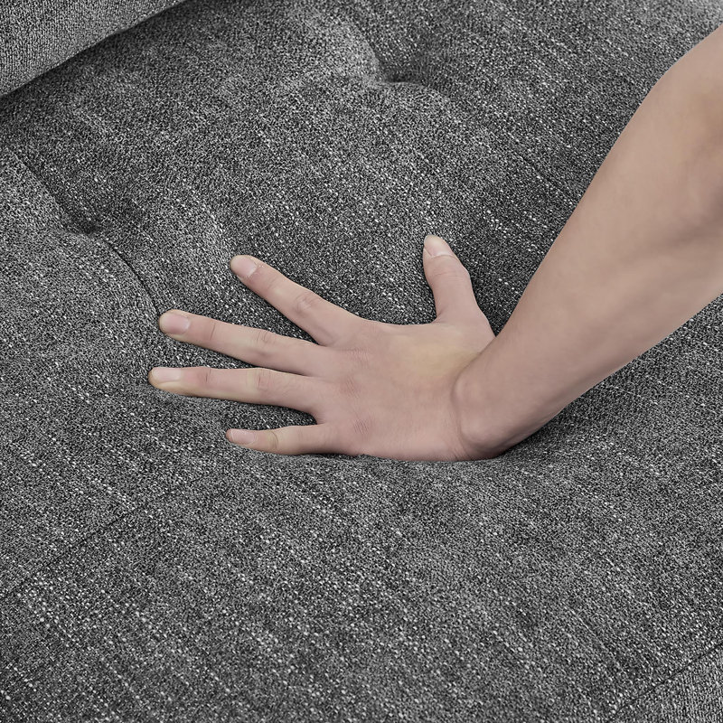 Dewight U shape Modular Sectional Sofa, DIY Combination, Grey Chenille