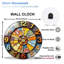 Horloge murale vitrail unique 12 po