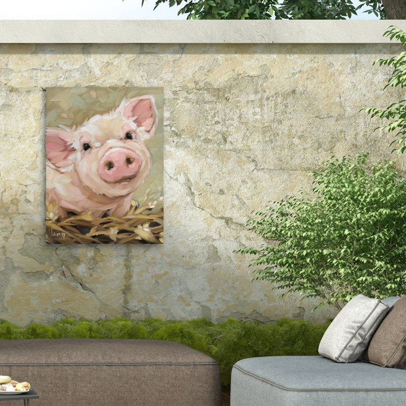 Toile d'extérieur Andrea Lavery Orwell The Pig, H 35 po x l 47 po