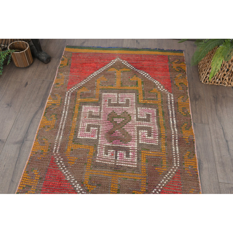Tapis rouge en laine Bohemian