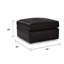 Repose-pieds carré surdimensionné Modie 32 po