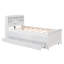 Lit plateforme simple avec tête de lit, USB, lit gigogne simple et 3 tiroirs-928667680