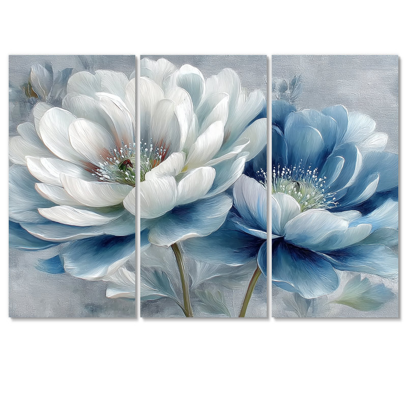 Beautiful Peony Meadows In England - Ensemble de décorations murales pivoines, H 40 po x l 60 po, Toile tendue
