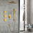 Shower System With Shower Head, Hand Shower, Slide Bar, Bodysprays, Shower Arm, Hose, Valve Trim, And Lever Handles