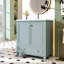 Lavabo de meuble-lavabo 30 po - Armoire moderne avec portes pratiques et tiroir en bois massif et tablette réglable en céramique-1291325297