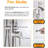 Floor Mounted Tub Filler with Diverter and Handshower-114792391