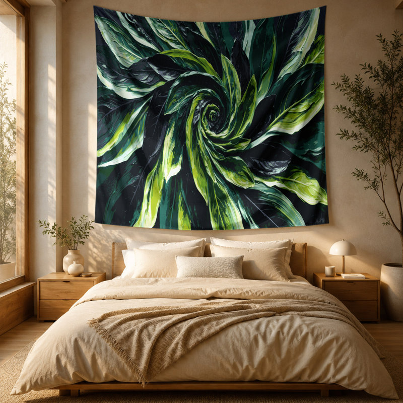 Tapisserie murale légumes Tatsoi, 51 po x 60 po