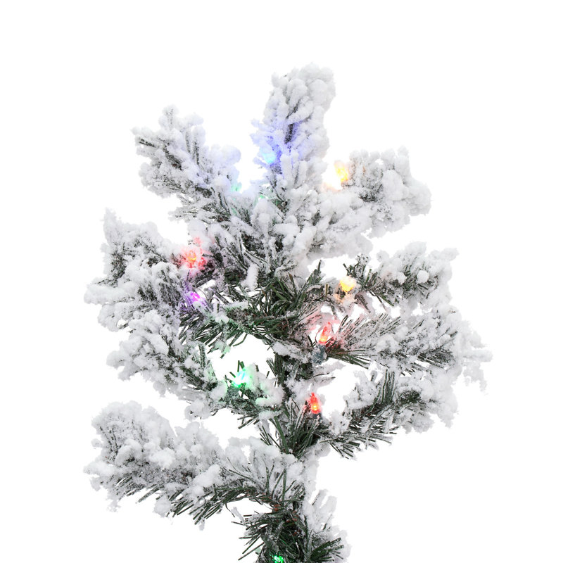 Alaskan Flocked Artificial Christmas Tree, 9' H
