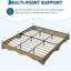 Lit plateforme en bois Wave Design - profil bas sans tête de lit, silencieux, sans sommier tapissier-1710148593-1710148594