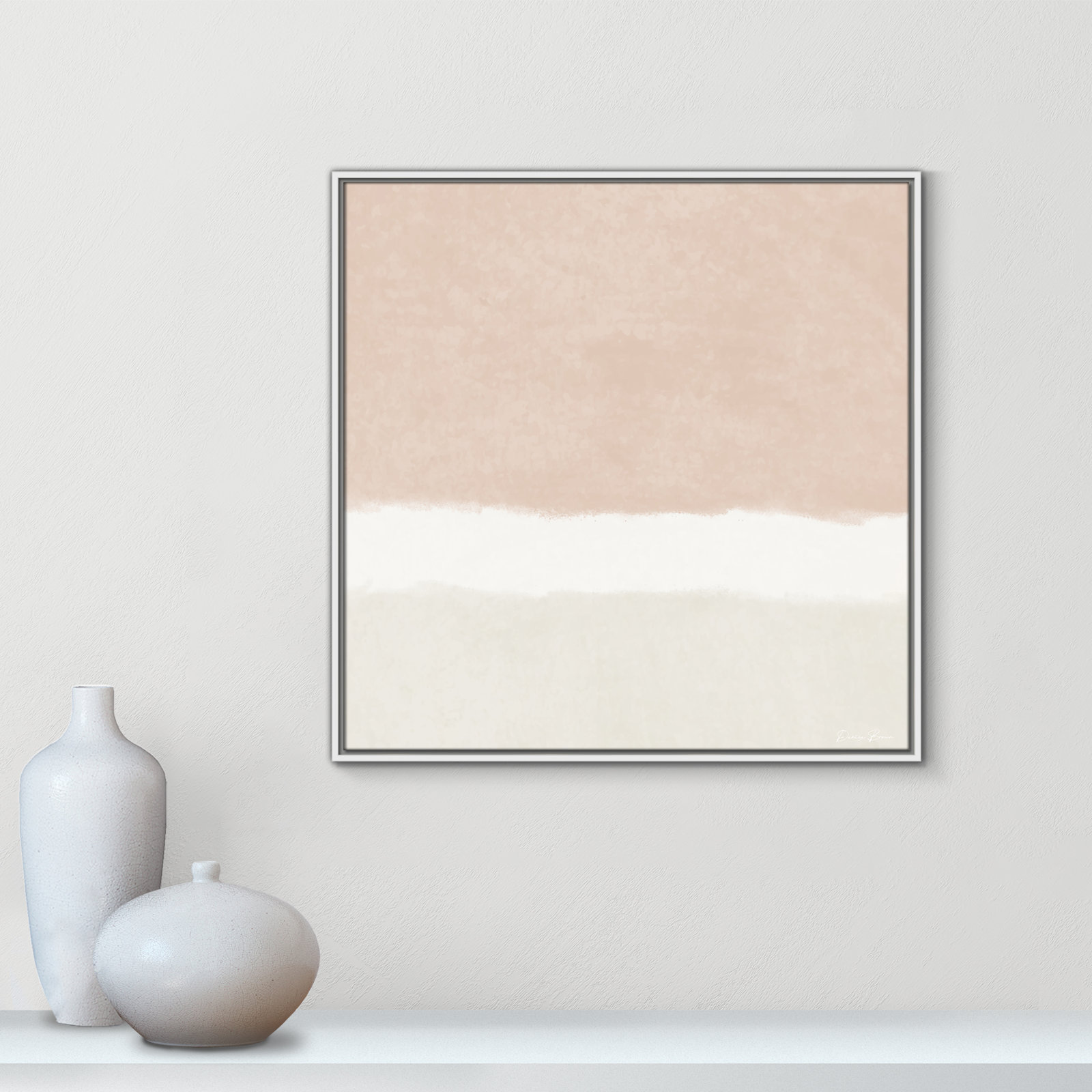 Willadeene "Slate 2" Print, 31.5" H x 31.5" W, White Framed