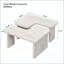 Table basse en L détachable