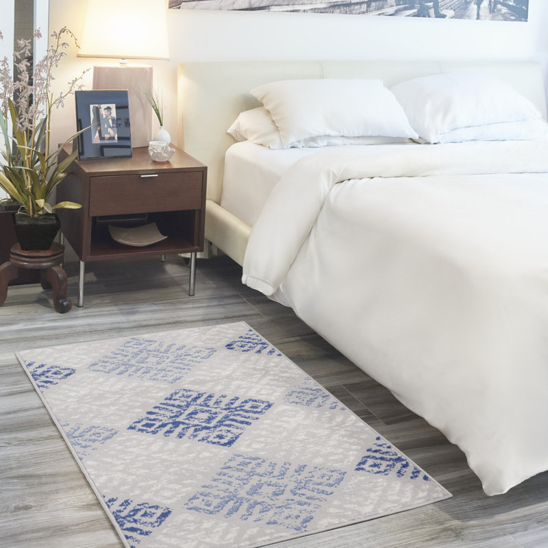 Geometric Indoor Rug, Rectangle 3' x 5'