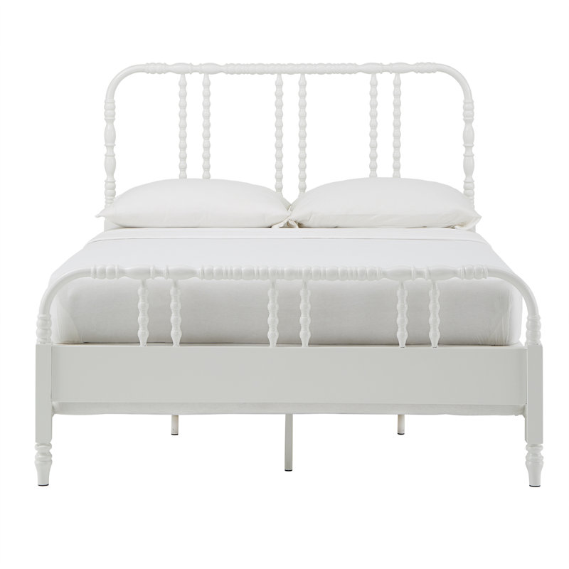 Metal Spindle Bed, Queen, White