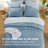 Bedsure Queen Comforter Set - 7 Pieces Grayish Blue Queen Bedding Set for All Seasons, Boho Contrasting Design Bed in a Bag with Comforter, Sheets, Pillowcases & Shams-105522619-110364983