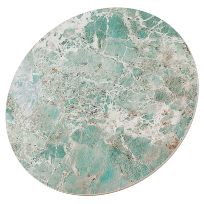 Light Luxury Green Round Stone Table Top