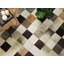 Chequered Leather Hand Woven Area Rug-15969561