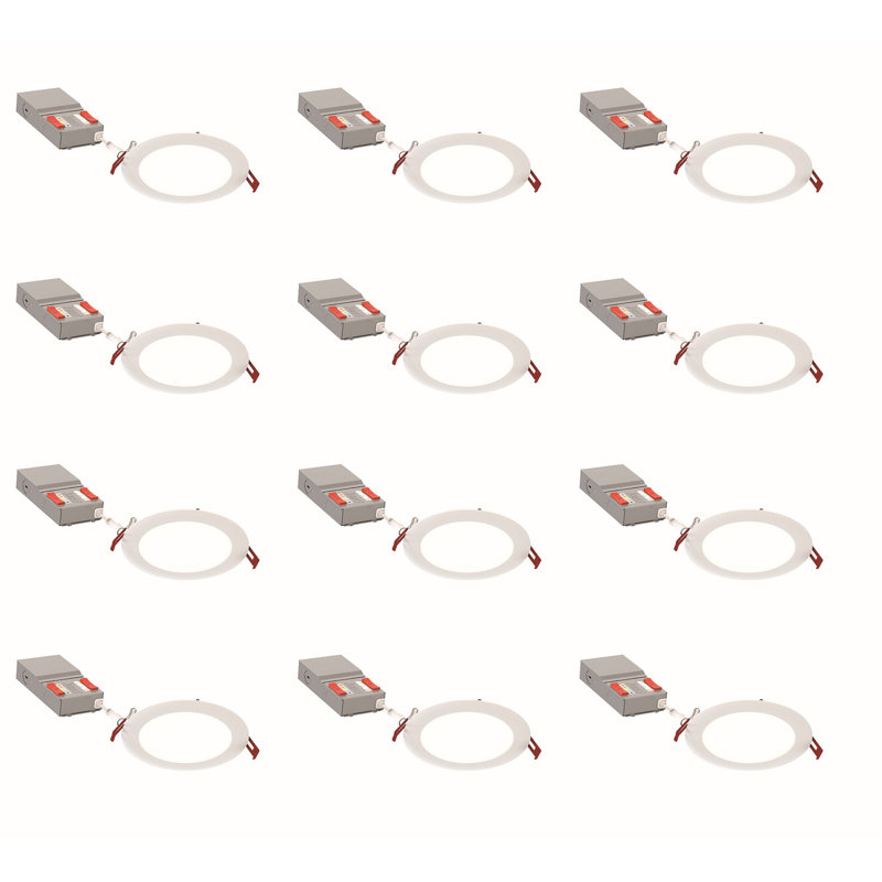6'' Dimmable Air-Tight IC Rated LED Canless Recessed Lighting Kit