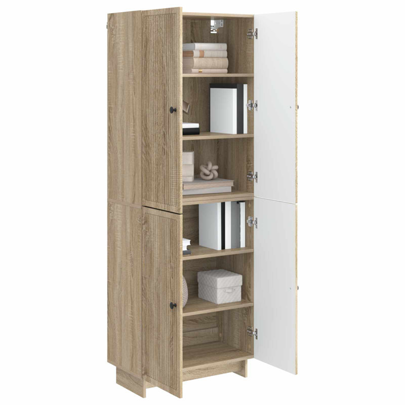 4 -Door 4 Storage Cabinet, Sonoma Oak