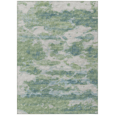 Whittany Washable Abstract Indoor / Outdoor Rug