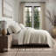 Couette 100 % coton, prélavée, à motif quadrillé moderne, légère, idéale en toute saison, ensemble de couette 3 pièces surdimensionné avec 2 taies d'oreiller.-904779122-904779132