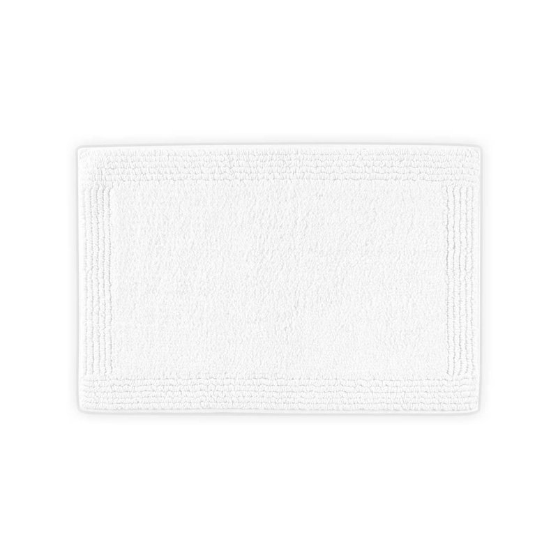 1 tapis de salle de bain réversible 100% coton 3000 g / m² touffeté 3 x 24 po PCS, Blanc, L 36 po x l 24 po